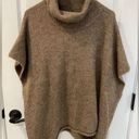 Universal Threads Universal Thread One Size Women’s Brown Tan Cowl Turtle Neck Poncho Sweater Photo 0