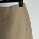 Ralph Lauren Vintage  Black Label Midi Pencil Skirt Size 6 Wool & Silk Tan Beige Photo 4