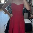 Abercrombie & Fitch Red Midi Dress Photo 0