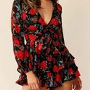 Relipop NEW Jumpsuit Floral Print V Neck Double Layer Ruffle Romper XL Photo 1