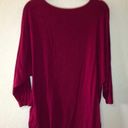 Coldwater Creek  Top Raspberry 3/4 Sleeve Jersey Tee Sz 2X GUC Photo 11