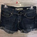 BKE  culture jean shorts distressed jean shorts darker in color size 26​​ Photo 0