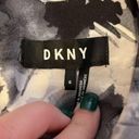 DKNY  Watercolor Floral Sleeveless Jewel Neck Black Gray White Cocktail Dress Photo 6