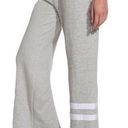 Sundry  Striped Ankle Flare Sweatpants Lounge Raw Hem: Heathered Grey/White Photo 0