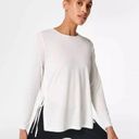 Sweaty Betty NWT  Tie Side Yoga Long Sleeve Top Lily White Photo 0