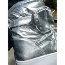 The Moon Mila Silver Metallic Winter Snow Boots w/ Side Pouches Photo 5