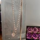 Love Pendant Double Collar Chain Necklace Photo 2