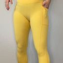 Colorfulkoala Yellow  High Waisted Leggings Photo 0