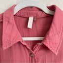 Pilcro  Anthropologie Gauzy Rust Button Down Top Photo 2