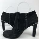 Tahari  Suzi Suede Ankle Bootie in Black Size 6 Photo 4