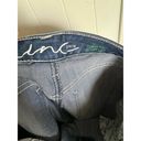 INC  Womens Jeans Sz 4 Bling Pockets Bedazzled Denim Flare Sequined Curvy Fit Photo 3