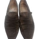 Salvatore Ferragamo  Women's Brown Suede Loafers Slip-On Shoes Photo 3