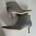 Jimmy Choo  Marinda 65 Ankle Boots Silver Glitter Prince of Stars Size 39.5 Photo 6