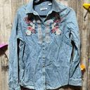 Orvis  Floral Embroidered Button Down Shirt Photo 0