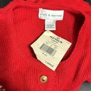 Croft & Barrow CROFT & BORROW NWT Red Christmas Cardigan w/ Snowmen Photo 3