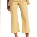 Veronica Beard  • Aubrie High Rise Wide Leg Linen Crop Pant Vintage Yellow Photo 0