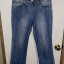 Alice + Olivia  Crop Denim Capri Jeans Size 28 90s Button Detail Photo 0