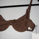 ANDIE NWT  Espresso Brown The Sicily Swimsuit Top Size Small Photo 4