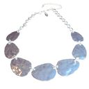 Style & Co NEW Style Co Silver 18" STATEMENT NECKLACE Chunky 1.5” Medallions + 3” Extender Photo 4