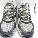 New Balance  sneaker women's running shoe sz 7.5 gray, wht , purple 1080v2 Photo 3