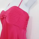 Calvin Klein  Pink Sateen Party Prom Long Gown Photo 2