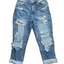 Kancan Distressed Cuffed Cropped Jeans and Tank. Size 5/26. Photo 2