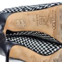 Jimmy Choo  Vintage VTG Wool Houndstooth Pattern Heeled Boots Pointed Toe Size 38 Photo 9