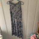 MSK Grey White Ombre Tie Dye Faux Wrap Dress S NWT Gray Photo 1