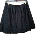 BCBGMAXAZRIA  women's small ruffled black tutu skirt, waist 16", length 18 1/2" Photo 2