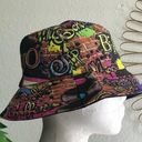 90s inspired Unisex colorful multicolored Retro graphic abstract streetwear bucket hat Photo 0