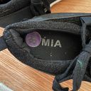 MIA Size 8.5 Black Shimmer Sneakers Photo 4