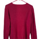 A. Giannetti Red 100% Cashmere V Neck Sweater Size L/XL Photo 6