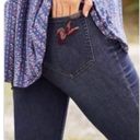 Matilda Jane  cuffed cropped jeans, embroidered hummingbird pocket Photo 0