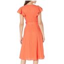 Donna Morgan NWT  Flutter Sleeve Belted Midi Dress Photo 4