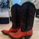 Red Cowboy Boots Size 6 Photo 0