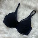 Soma 32D  blue plunge mesh bra, NWT Photo 0