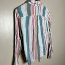 Roxy SALE!  Striped Collared Tie Bottom Shirt Size M EUC Photo 3