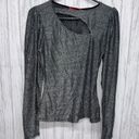 n:philanthropy Womens Size M  Delia Black Silver Metallic Top NWT Photo 0