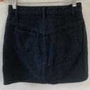 J. Galt  Brandy Melville Black‎ Button Down Denim Mini Skirt Photo 1