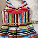 Gabby Skye Taylor Halter Striped Dress Size 10 Photo 7