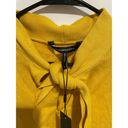 BCBGMAXAZRIA  yellow keyhole sleeveless crop sweater top size large Photo 6