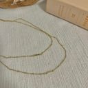 American Vintage Gold Bar “Leontine” Minimalist Gold Tone Chain Necklace Simple Classy Elegant Style Photo 6