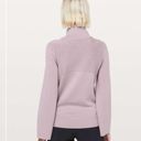 Lululemon  City Trek Turtleneck Smoky Blush merino wool cropped sweater size 6 Photo 3