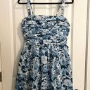 Abercrombie & Fitch Emerson Strapless Mini Dress Blue Floral Photo 0