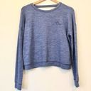 Gilly Hicks  / HOLLISTER Blue Cutout V Back Sleep Pajama PJ Sweatshirt Crewneck Photo 0