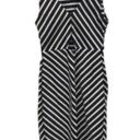 Bisou Bisou  Black & White Chevron Cutout Mini Dress New Photo 4