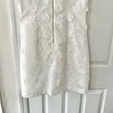 Karl Lagerfeld  White Lace Knee Length Sheath Dress 3D Applique Floral Design 8 Photo 2