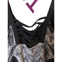 Lululemon  Tank Top‎ Hot To Street Built In Support Bra Black White Luxtreme Sz 8 Photo 3