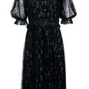 Hunter Bell NWT Hard to Find!  Beckett Space Oddity Black & Silver Tulle Dress 8 Photo 0