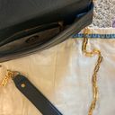 Tory Burch black leather purse with gold chain Photo 2